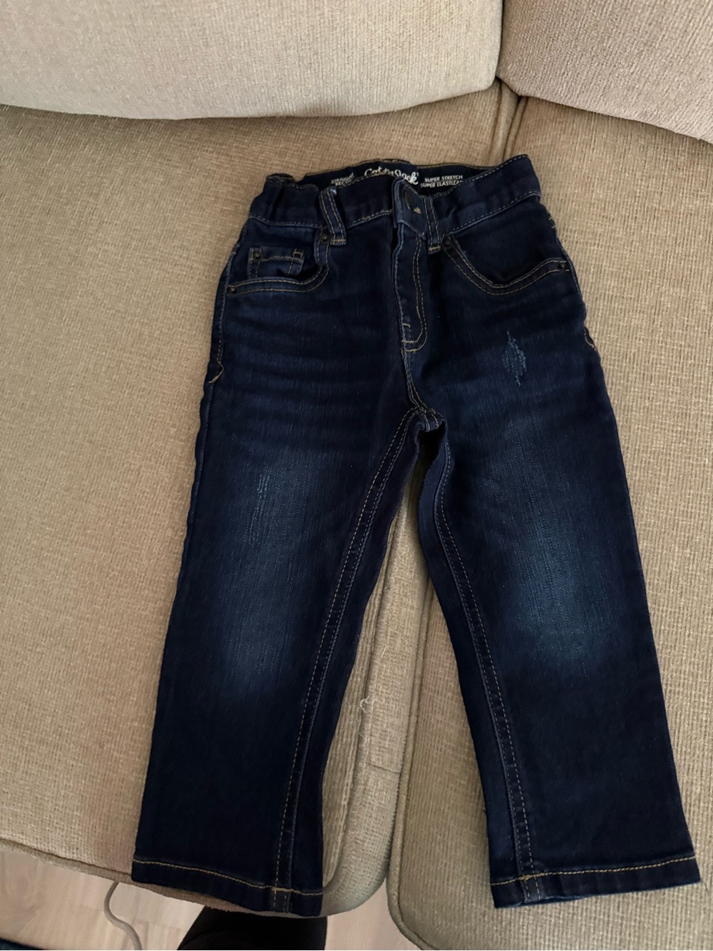 Toddler boys Kids Jeans - Slim Stretch Denim with elastic waistband